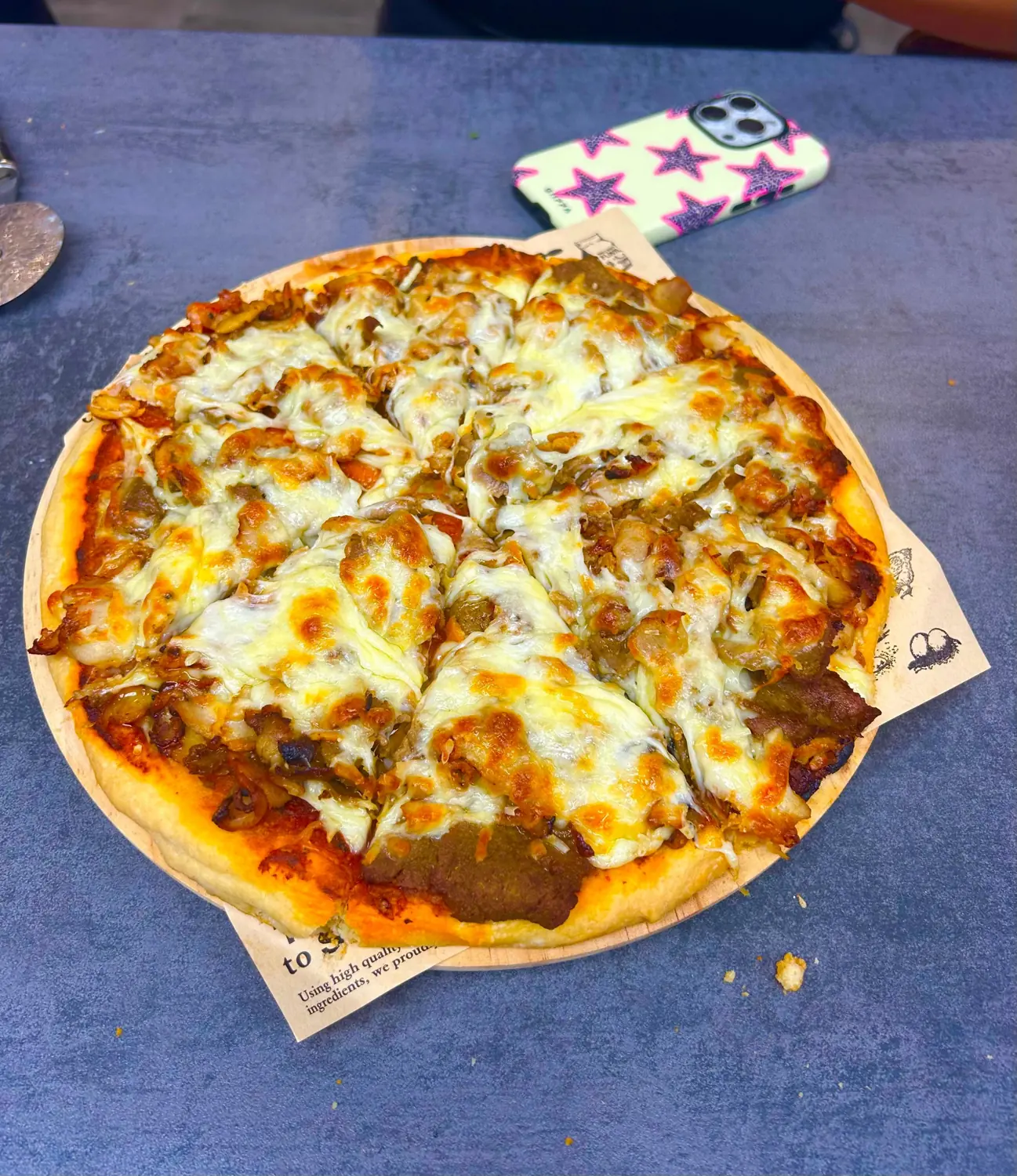 Pizza de carne mechada